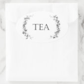 Classic Vine Design Tea Container Labels Stickers (Tas)