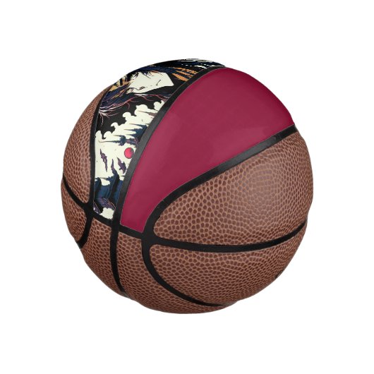 Classic Vintage Anime Girl - 90's Manga Basketbal (Schuin)