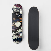 Classic Vintage Anime Girl - 90's Manga Persoonlijk Skateboard (Voorkant)