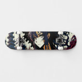 Classic Vintage Anime Girl - 90's Manga Persoonlijk Skateboard (Horizontaal)