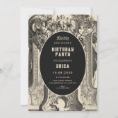 Classic vintage artistic angel birthday kaart (Voorkant)