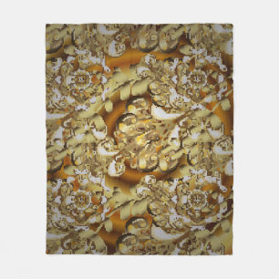 Classic vintage background. Seamless classic vinta Fleece Deken