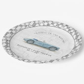 Classic Vintage Car Baby shower Papieren Bordje (Gekanteld)