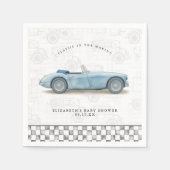 Classic Vintage Car Baby shower Servet (Voorkant)
