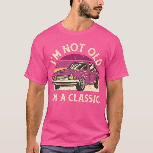 Classic Vintage Car Quote girl T-shirt (Voorkant)