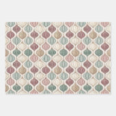 Classic Vintage Holiday Pattern  Inpakpapier Vel (Voorkant 2)