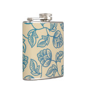 Classic Vintage Hop Leaves Pattern Heupfles (Rechts)