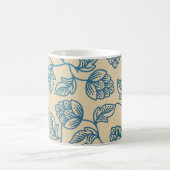 Classic Vintage Hop Leaves Pattern Koffiemok (Center)