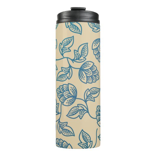 Classic Vintage Hop Leaves Pattern Thermosbeker (Voorkant)