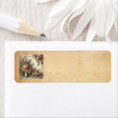 Classic Vintage Kerst Adresetiketten Etiket (Insitu)