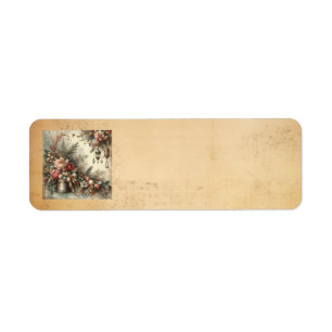 Classic Vintage Kerst Adresetiketten Etiket