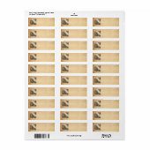 Classic Vintage Kerst Adresetiketten Etiket (Full Sheet)