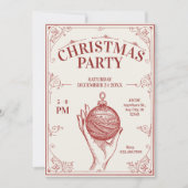 Classic Vintage kerst Kaart (Voorkant)