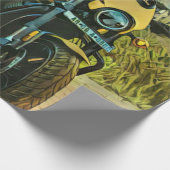classic vintage motorcycle gift cadeaupapier (Hoek)