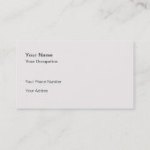 Classic Vintage Navy Blue Dark Gold Monobram Visitekaartje (Achterkant)