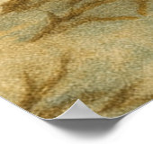 Classic Vintage Santa Claus Old-Fashioned Christma Poster (Hoek)