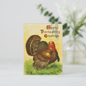 CLASSIC VINTAGE THANKSGIVING BRIEFKAART (Staand voorkant)