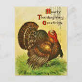 CLASSIC VINTAGE THANKSGIVING BRIEFKAART (Voorkant)
