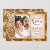 Classic Vintage Trouwen / Verloving Douche Kaart (Voorkant / Achterkant)