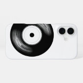 Classic Vinyl Disc iPhone 16 Hoesje (Achterkant horizontaal)