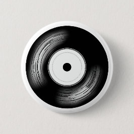 Classic Vinyl Disc Ronde Button 5,7 Cm