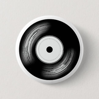Classic Vinyl Disc Ronde Button 5,7 Cm