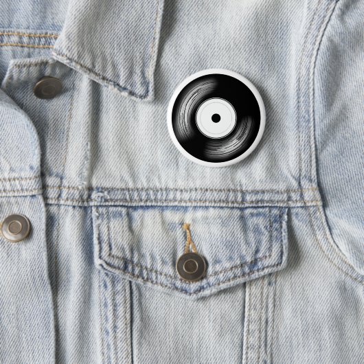 Classic Vinyl Disc Ronde Button 5,7 Cm (In situ)