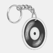 Classic Vinyl Disc Sleutelhanger (Voorkant Links)