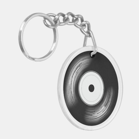 Classic Vinyl Disc Sleutelhanger (Voorkant Links)