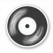 Classic Vinyl Disc Sticker (Voorkant)