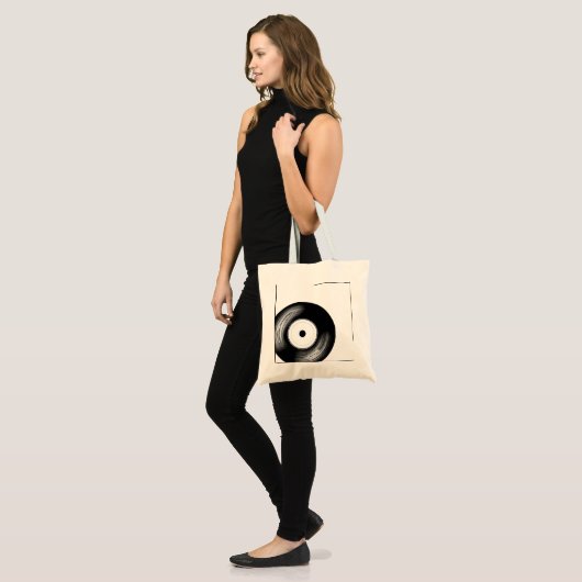 Classic Vinyl Disc Tote Bag (Voorkant (model))