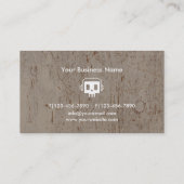 Classic Vinyl DJ Music Visitekaartje (Achterkant)