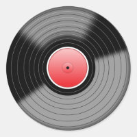 Classic Vinyl LP Record Sticker
