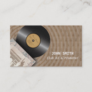 Classic Vinyl Record Club DJ Music Visitekaartjes