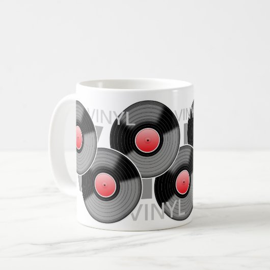 Classic Vinyl Record Mok (Voorkant links)