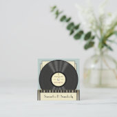 Classic Vinyl Record Vierkante Visitekaartje (Staand voorkant)