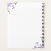 Classic Violet  Bloemkam Monogram Planner (Achterkant)