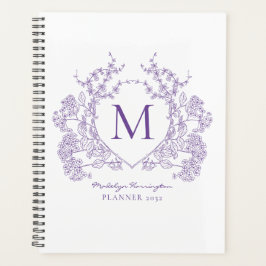 Classic Violet  Bloemkam Monogram Planner