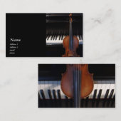 Classic Violin/Viola en Piano-Visitekaartje Visitekaartje (Voorkant / Achterkant)