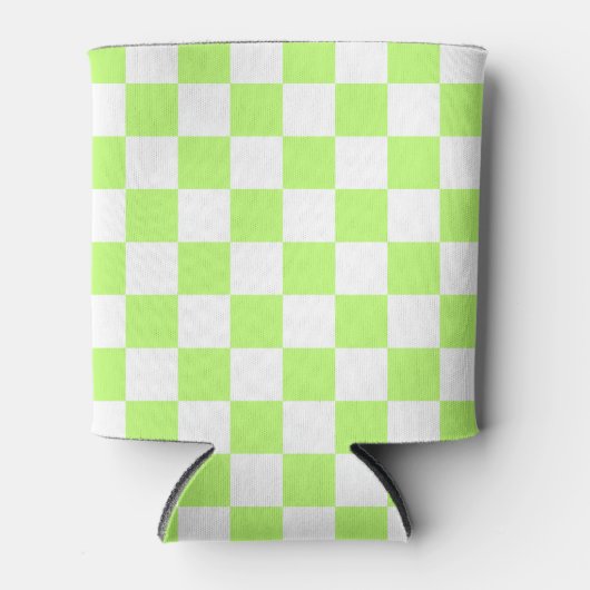 Classic visual lime checkerboard  blikjeskoeler (Voorkant)
