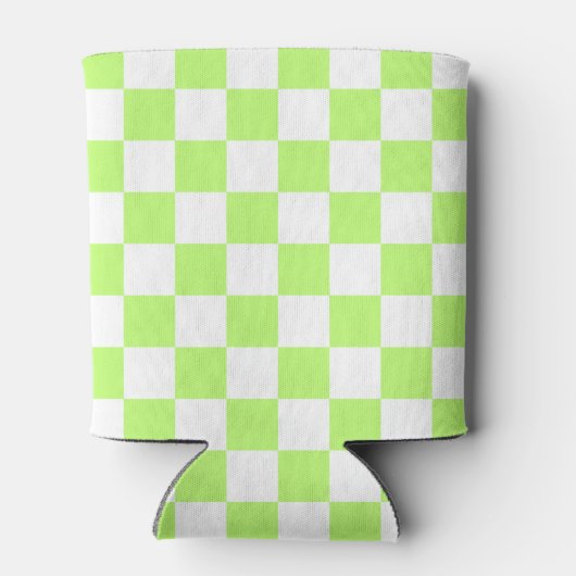 Classic visual lime checkerboard  blikjeskoeler (Achterkant)