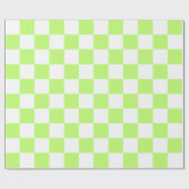 Classic visual lime checkerboard  cadeaupapier (Vlak)
