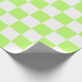 Classic visual lime checkerboard  cadeaupapier (Hoek)