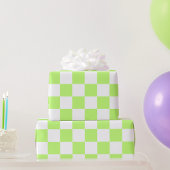 Classic visual lime checkerboard  cadeaupapier