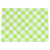 Classic visual lime checkerboard  groot cadeauzakje (Voorkant)