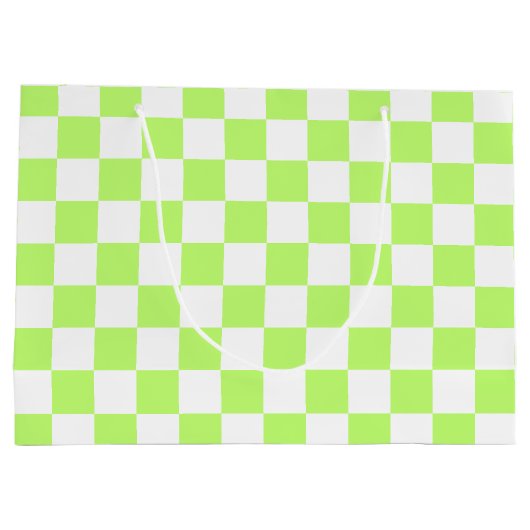 Classic visual lime checkerboard  groot cadeauzakje (Achterkant)