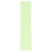 Classic visual lime checkerboard  korte tafelloper (Voorkant)