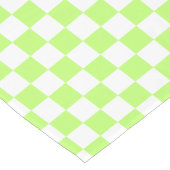 Classic visual lime checkerboard  korte tafelloper (Hoek)