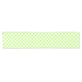 Classic visual lime checkerboard  korte tafelloper (Horizontaal)