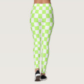 Classic visual lime checkerboard leggings (Achterkant)